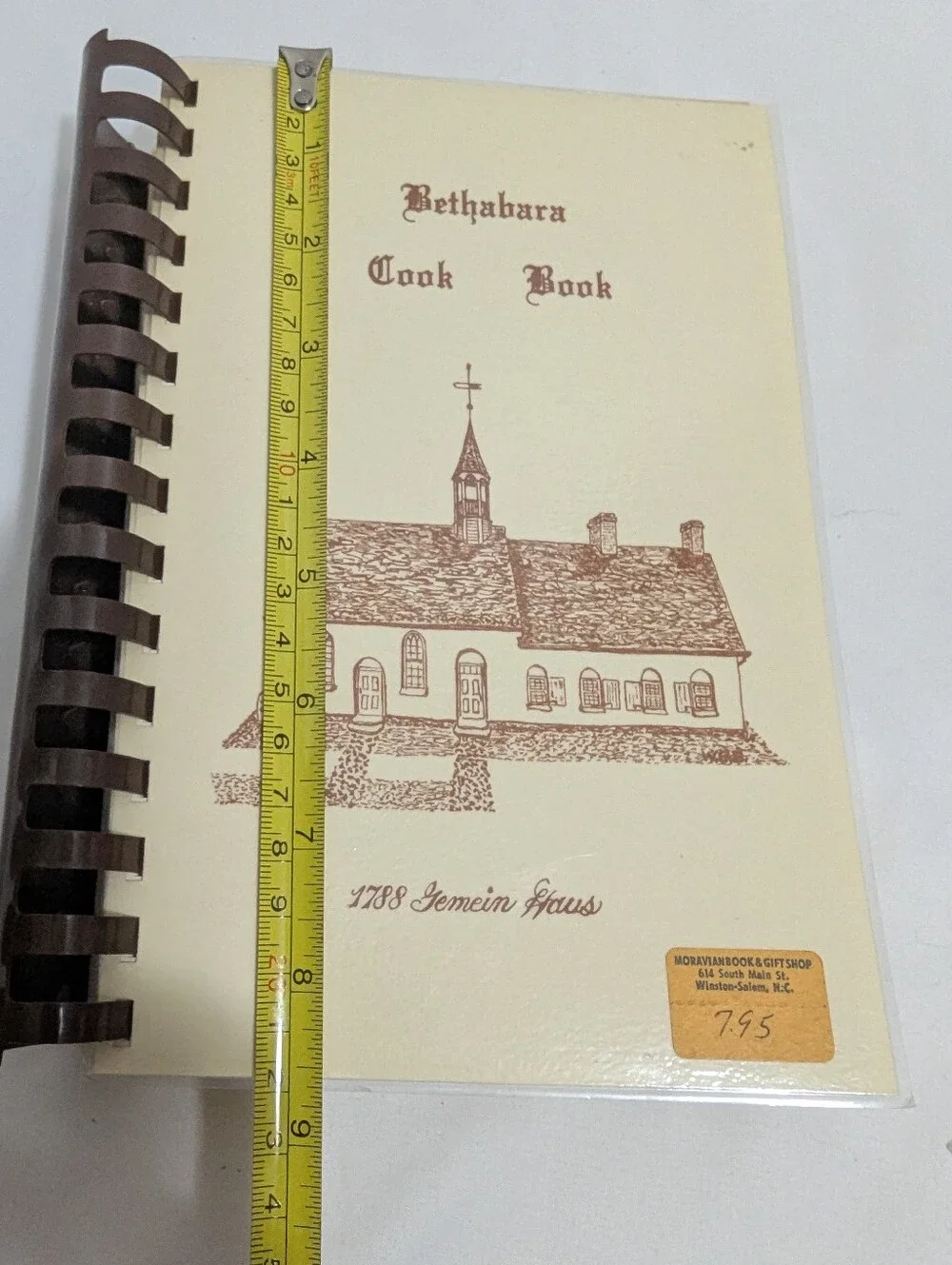 Vintage Bethabara Cook Book From 1976